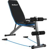 Rebel Active Schuine Trainingsbank met Beensteunen en Weerstandsbanden - Fitnessbank - Verstelbare Trainingsbank - Bench Press - Halterbank