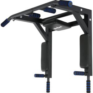 Rebel Active Pull Up Bar - Pull Up Station - Dip Station - Krachtstation - Wandmontage - Inclusief Montageset - Zwart