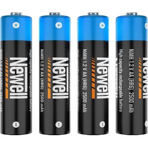 Newell oplaad kwaliteit batterijen NiMH AA 2500mAh 4 stuks Duurzame Keuze