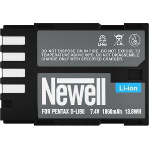 Newell - D-Li90 - Batterij - Zwart - Lithium-ion