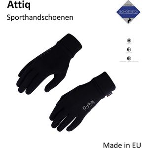 Attiq Handschoenen Thermo Sport - Lichtgewicht Isolerend Power Stretch Polartec - Zwart L