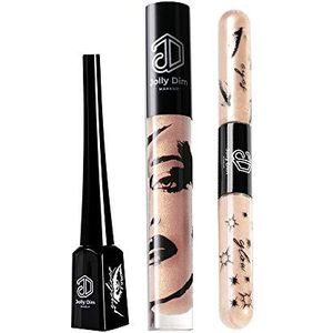 Jolly Dim by Inglot Make-up Set Warm Gold - Eyeliner Bruin. Lipgloss Gold Glitter 5. Eyes & Glow Duo Set Sunny Gold 3. Een must-have-set. Maak een complete look.