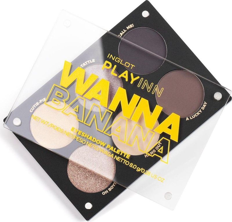 Inglot - PlayInn Eyeshadow Palette - Oogschaduw Palette - Wanna Banana - 8 g