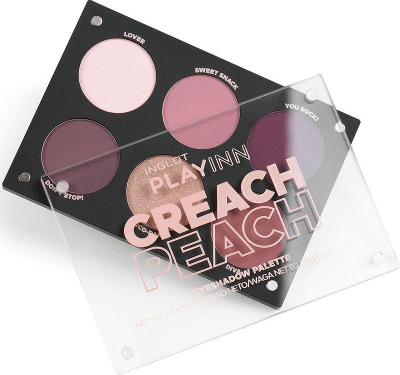 Inglot - PlayInn Eyeshadow Palette - Oogschaduw Palette - Creach Peach - 8 g