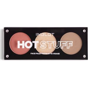Inglot - Face Palette - HOT STUFF - Highlighter - Bronzer en Blush Tint - 7 g
