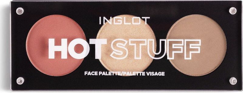 Inglot - Face Palette - HOT STUFF - Highlighter - Bronzer en Blush Tint - 7 g