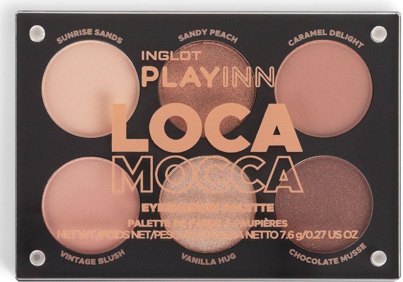 Inglot - PlayInn Eyeshadow Palette - Oogschaduw Palette - Tint Loca Mocca - 7.6 g