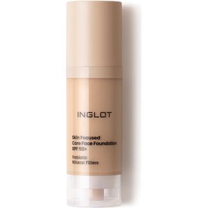 Inglot - Skin Focused Care Face Foundation - Vloeibare Foundation - 305 Peachy Beige - 30 ml
