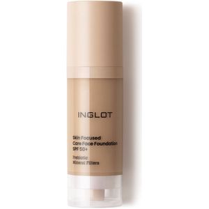 Inglot - Skin Focused Care Face Foundation - Dekkende Make-up - Tint Neutral Beige - 30 ml
