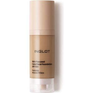 Inglot - Skin Focused Care Face Foundation - Dekkende Make-up - Warm Olive - 30 ml