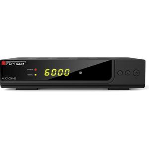 Opticum AX C100 HD (DVB-C), TV-ontvanger, Zwart