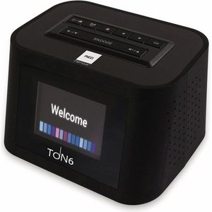 TON6 internet/FM radio (zwart)