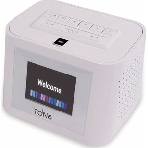 TON6 internet/FM radio (wit)