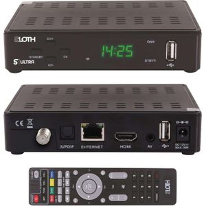 Opticum SAT-ontvanger Rood Sloth S1 Ultra (DVB-C/T, CI+ slot), TV-ontvanger
