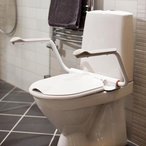 Toiletbril incl armsteunen- Bevestiging zonder boren