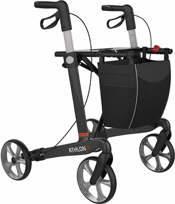 Athlon - Carbon Standard - Rollator - Zwart - Zithoogte 62 cm