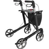 Rehasense - Server - Rollator - Zwart - Opvouwbaar - Voor Binnen en Buitenshuis
