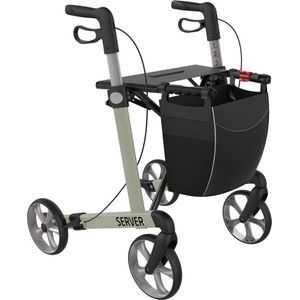 Server Lichtgewicht Rollator Champagne Medium - Standaard banden