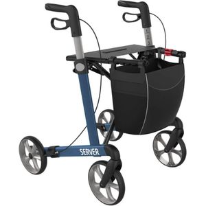 Lichtgewicht rollator Server Comfort met SOFT wielen (7 kg)