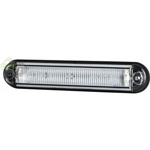 Zijmarkeringslamp Wit, Contourlamp Ovaal, 12/24 Volt,Led, Horpol