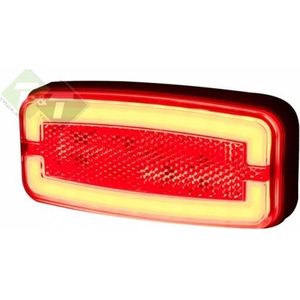 Zijmarkeringslamp, Contourlamp Rood, Zijlamp LED, 12 tot 24 Volt