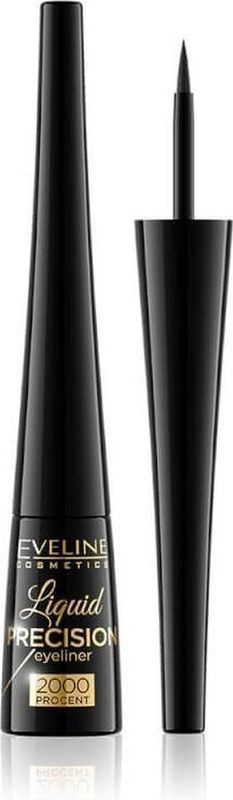 Eveline Cosmetics - Liquid Precision - Eyeliner - Zwart - 4 ml