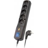 Lestar Surge protector LV-530W 1,5M zwart