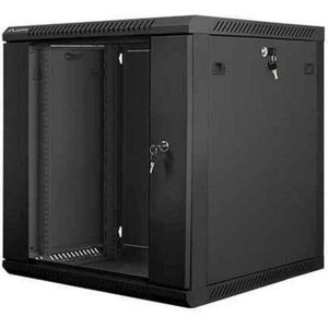 Lanberg - Rackkast - 12U - Zwart - Koudgewalst Staal - 19 Inch