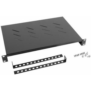 Lanberg AK-1004-B 19" Vaste Plank 1U 483x300mm Max Belasting 25kg