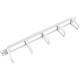 Lanberg - 19" Kabelmanagementpaneel - Grijs - Type B - Accessoires voor Serverkasten