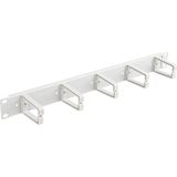 Lanberg - 19" Kabelmanagementpaneel - Grijs - Type B - Accessoires voor Serverkasten