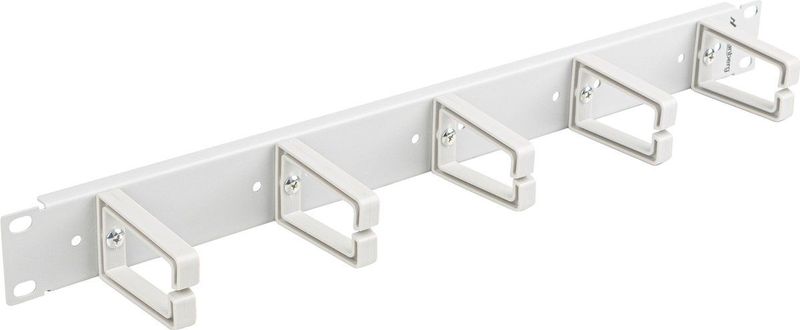 Lanberg - 19" Kabelmanagementpaneel - Grijs - Type B - Accessoires voor Serverkasten