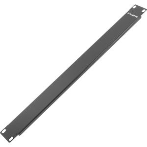 Lanberg - 1U Blind Paneel - Zwart - Metalen Afdekpaneel voor 19" Rackkast
