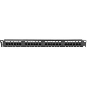 Lanberg - PPU5-1024-B - 24-port UTP Patch Panel - Zwart - Metaal