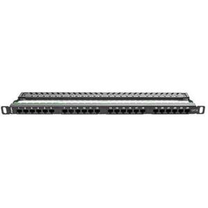 Lanberg Patch paneel 24 port 0.5U, cat. 5e, zwart