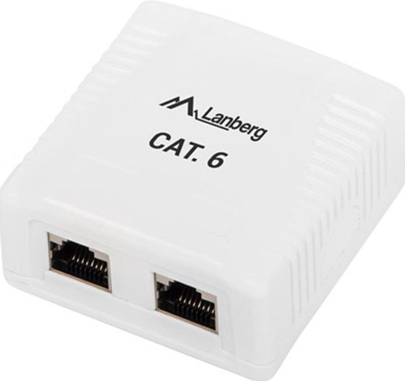 Lanberg FTP Data Box 2-port RJ45 shielded cat. 6