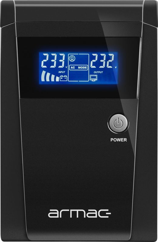 ARMAC UPS OFFICE Line-Interactive 1000F LCD 3x SCHUKO 230V OUT, USB