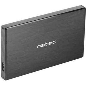 Natec NKZ-0941 Rhino Go externe behuizing voor harde schijf, 2,5 inch (6,4 cm), SSD, USB 3.0, Sata, zwart