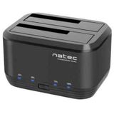 Natec Docking Station Kangaroo Dual 2.5''/3.5'' HDD USB 3.0 + AC-adapter
