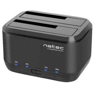 Natec dockingstation Kangoo Dual 2,5 inch / 3,5 inch HDD USB 3.0 + AC-adapter
