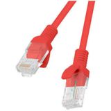 Lanberg - 1 m rode Cat.6 UTP Ethernet-netwerkkabel PCU6-10CC-0100-R