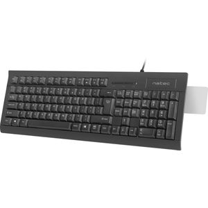 Natec - NKL-1055 - Toetsenbord - Zwart - Met Smart ID Kaartlezer