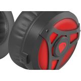 Genesis NEON 360 Gaming Headset - Rood Zwart - 50mm Drivers
