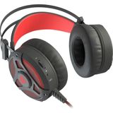 Genesis NEON 360 Gaming Headset - Rood Zwart - 50mm Drivers