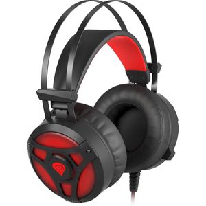 Genesis NEON 360 Gaming Headset - Rood Zwart - 50mm Drivers