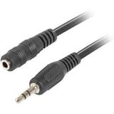 Lanberg stereo cable Mini Jack(M)->Mini Jack(F) 3m
