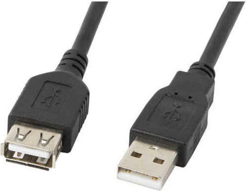 Lanberg CA-USBE-10CC-0050-BK USB-kabel (5 m, USB 2.0, USB A) zwart