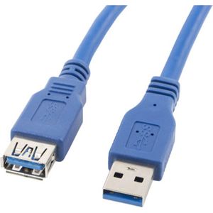 Lanberg - CA-US3E-10CC-0018-B USB-kabel - Blauw - 1,8 m - USB 3.0