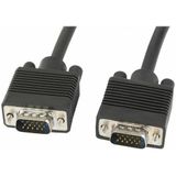 Lanberg - vga Stecker-Stecker Kabel CA-VGAC-10CC-0030-B ferritas Schwarz 3 Meter