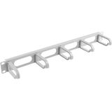 Lanberg - AK-1205-S - Kabelmanagementpaneel - Grijs - Metaal/Kunststof - 1U
